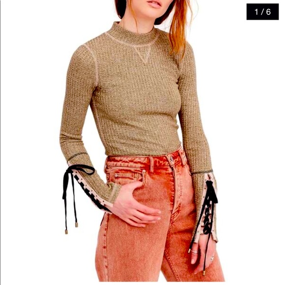 Free People Tops - FREE PEOPLE M Mountaineer Cuff Thermal Top